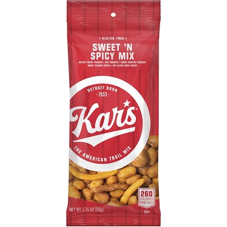 Kars Sweet N Spicy Trial Mix, 1.75 oz., 24/BX PK KARSN08384